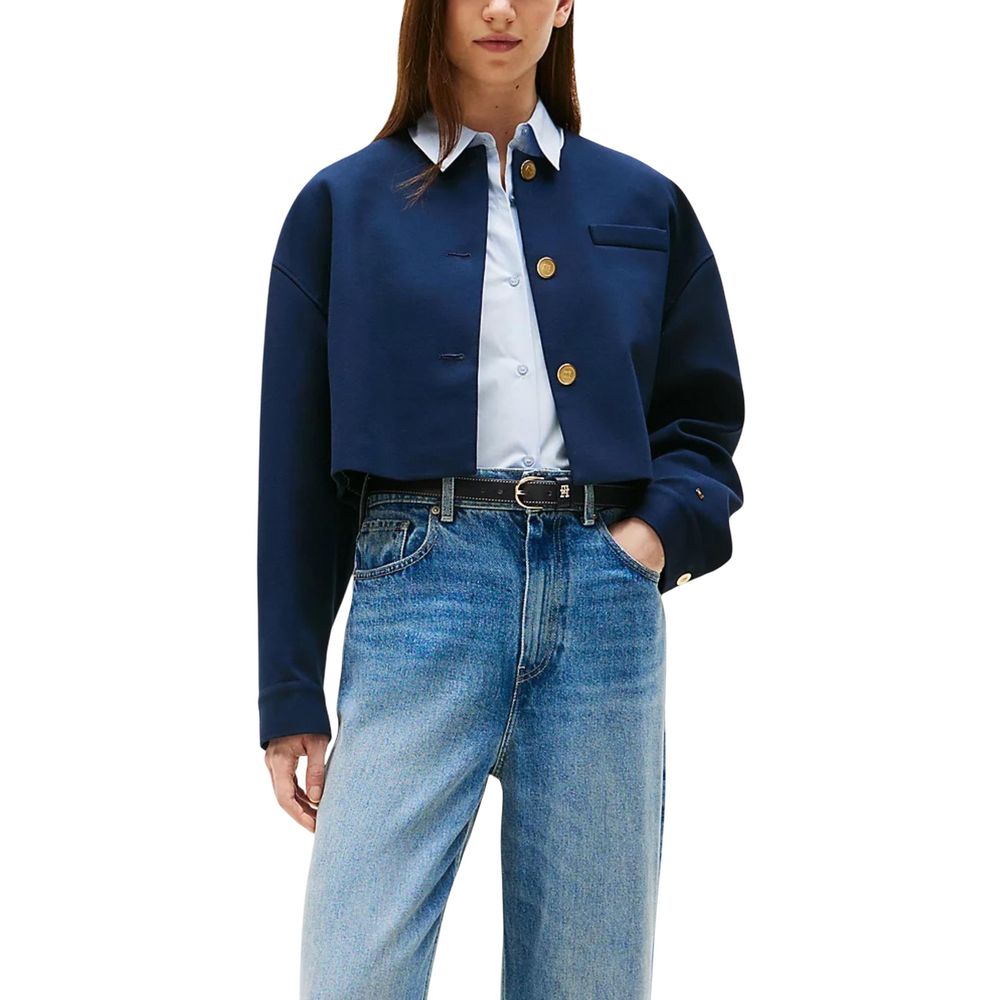 Blue Viscose Blazer