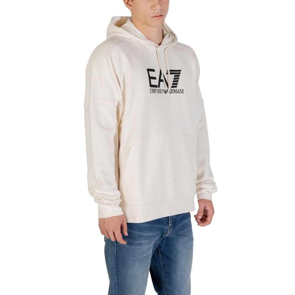 Black And White Cotton Hoodie