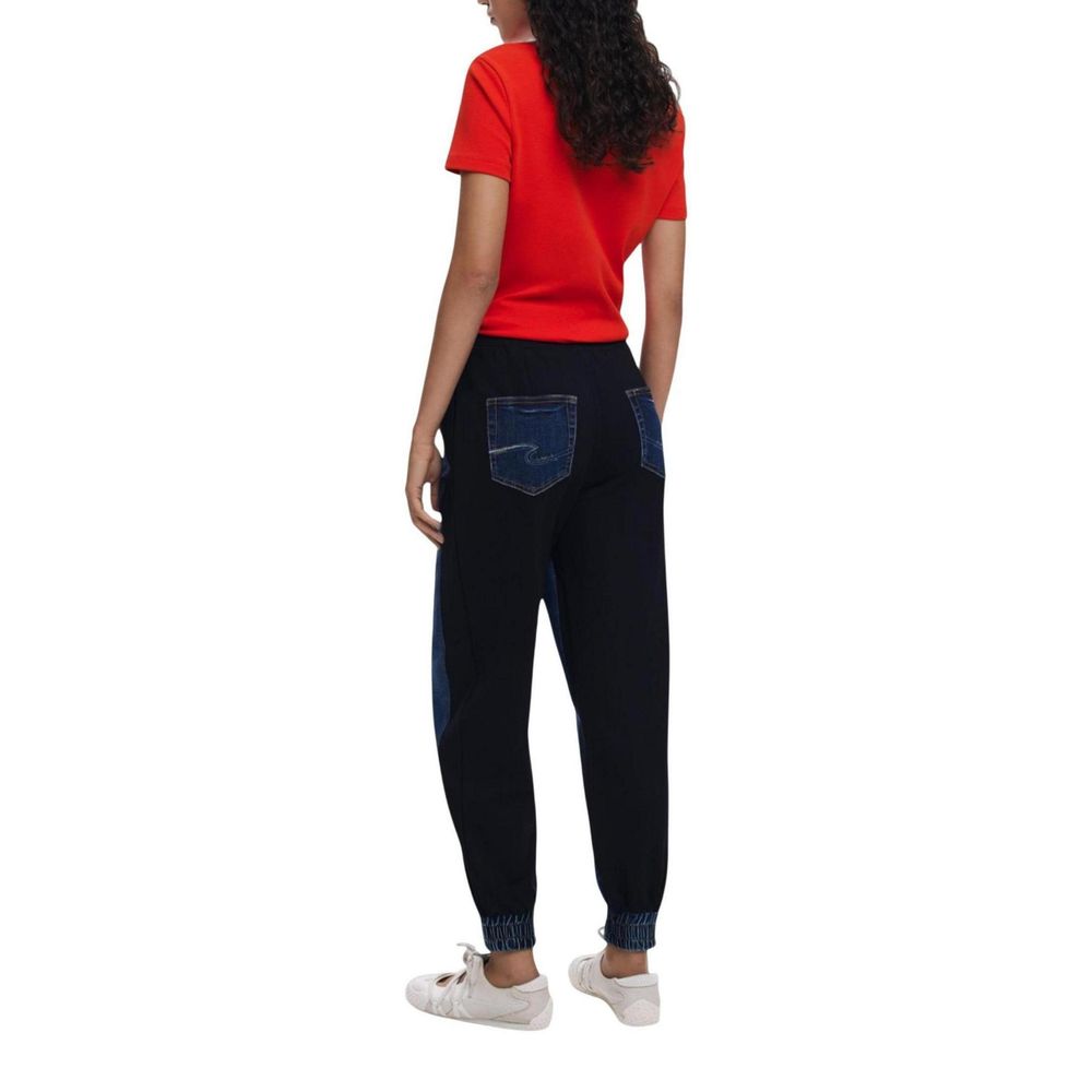 Blue Cotton Joggers (Workout Pants)