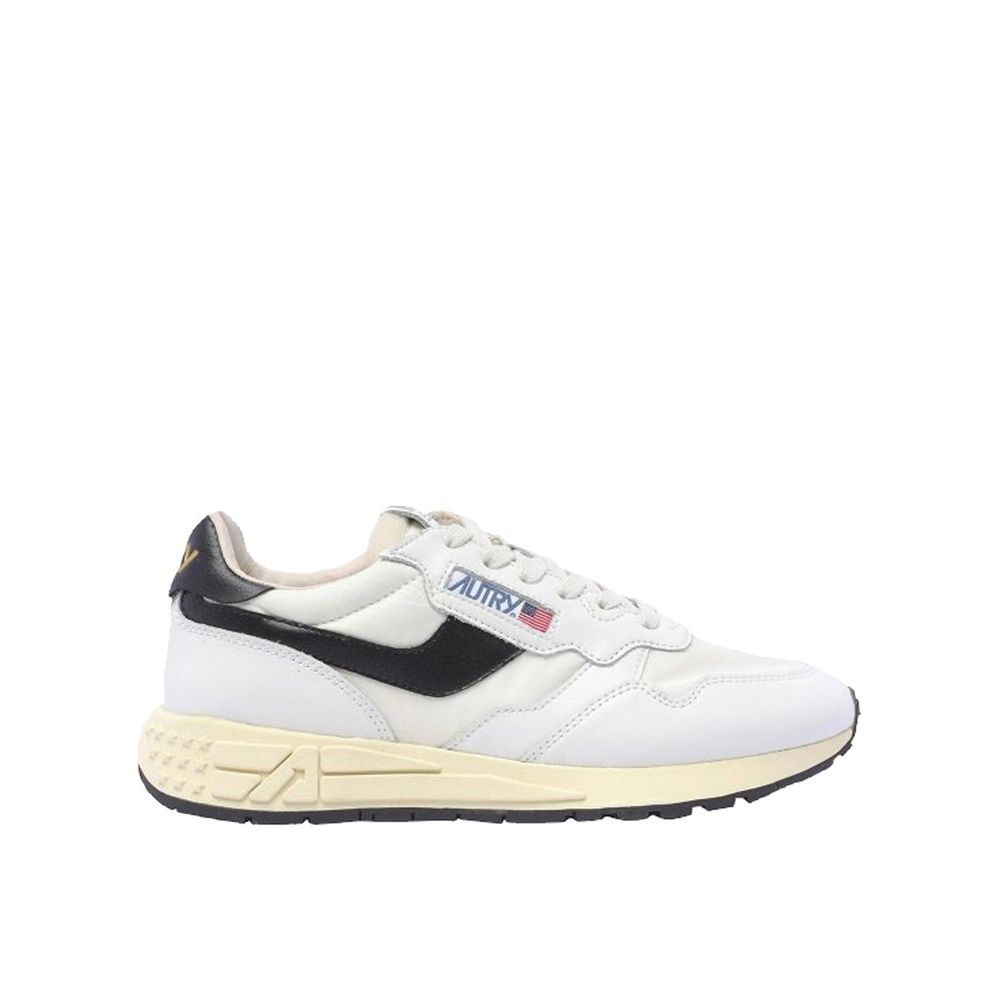 White Leather Athletic Sneakers
