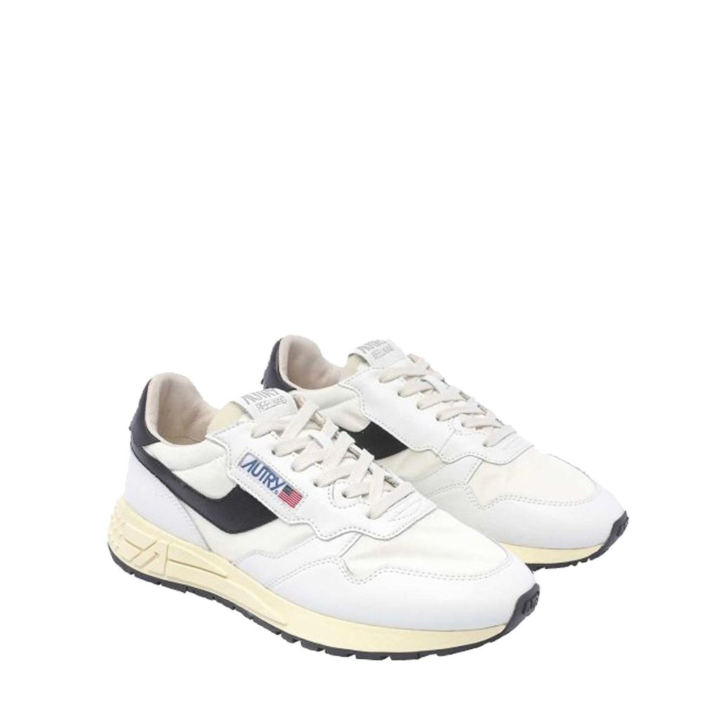 White Leather Athletic Sneakers