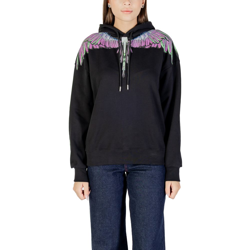 Black Cotton Hoodie