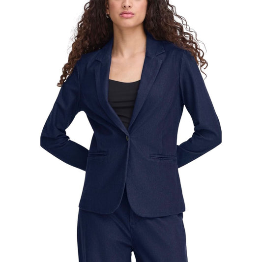 Blue Cotton Blazer