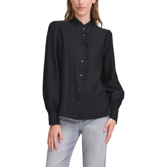 Black Viscose Blouse