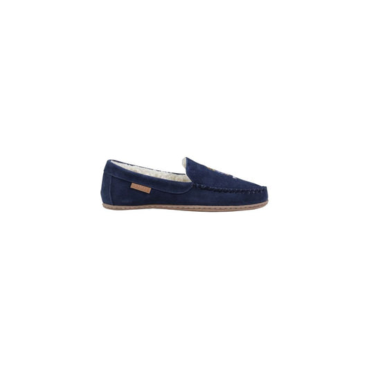 Blue Suede Leather Slippers