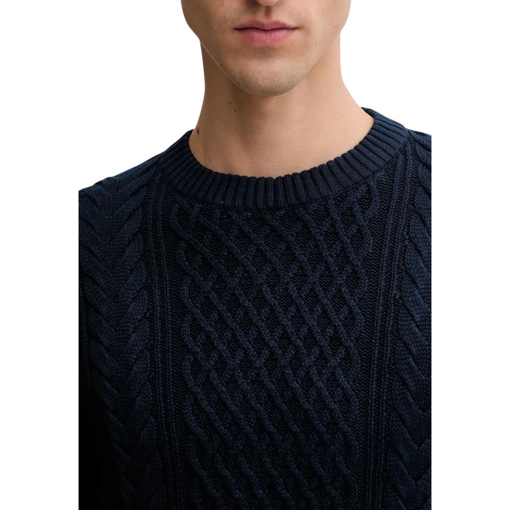 Blue Recycled Cotton Sweatshirt