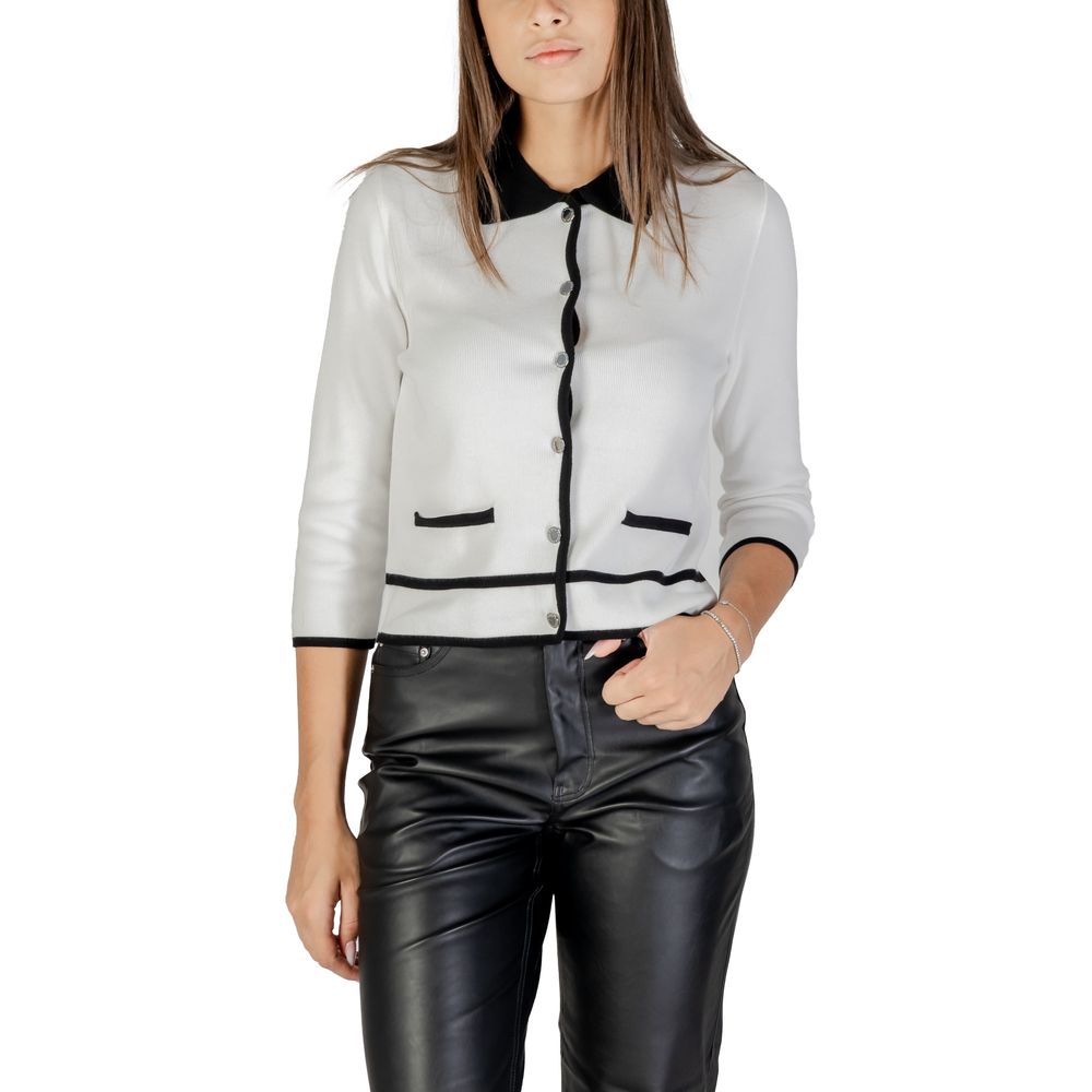 Black And White Viscose Sweatshirt