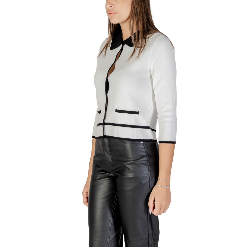 Black And White Viscose Sweatshirt