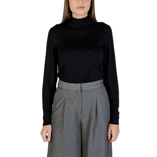 Black Viscose Turtleneck