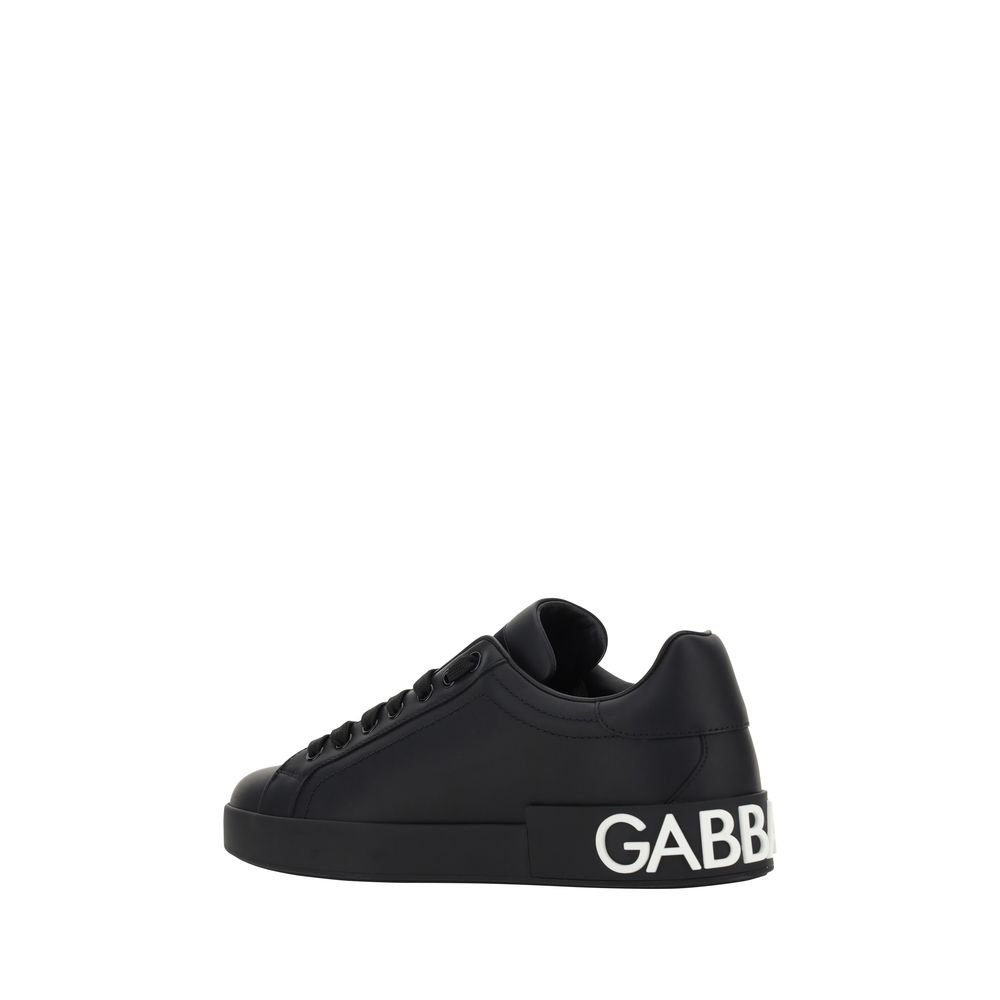 Black Calf Leather Bos Taurus Sneakers