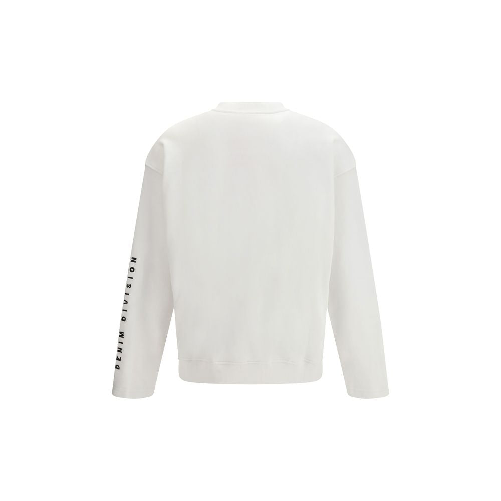 White Cotton Sweatshirt