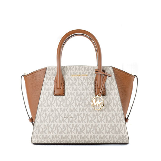 Beige Canvas Handbag