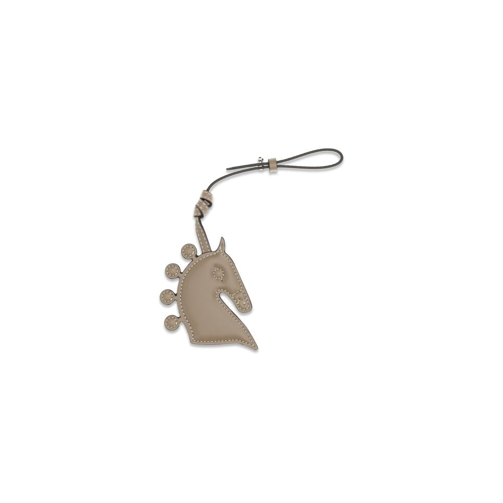 Brown Calf Leather Bos Taurus Keychain