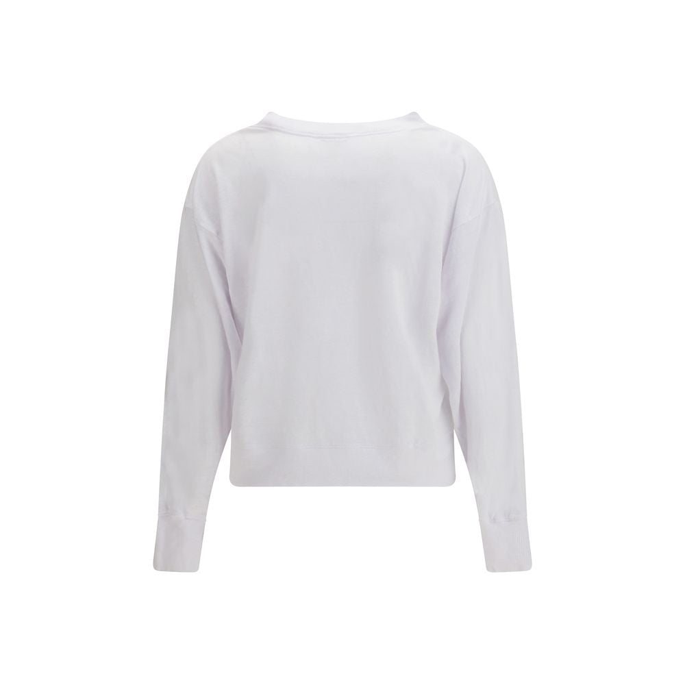 White Linen Sweatshirt