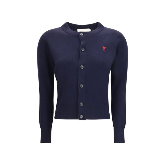 Blue Merino Wool Cardigan