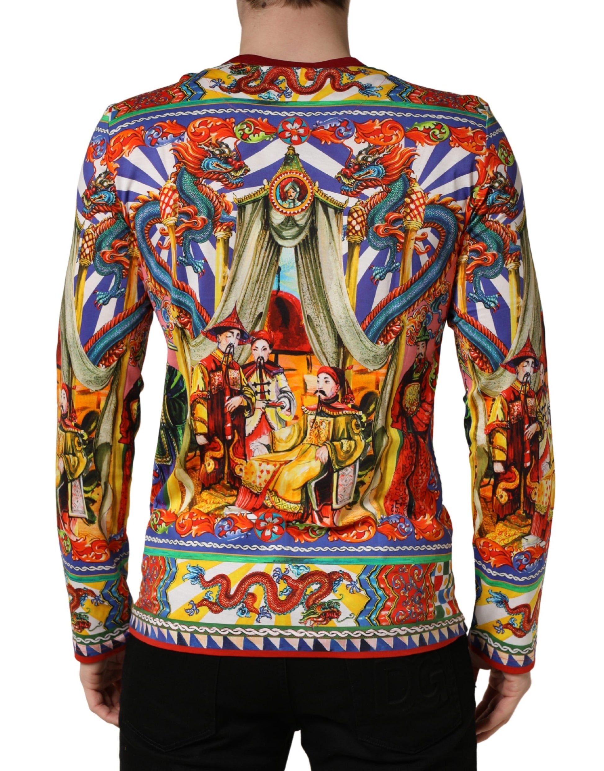 Multicolor Teatro Dei Pupi Men Long Sleeves  T-shirt