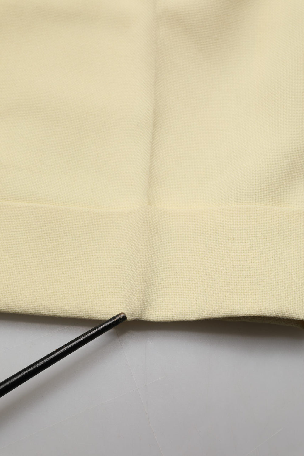 Yellow High Waisted Straight Pleated Trouser Pants