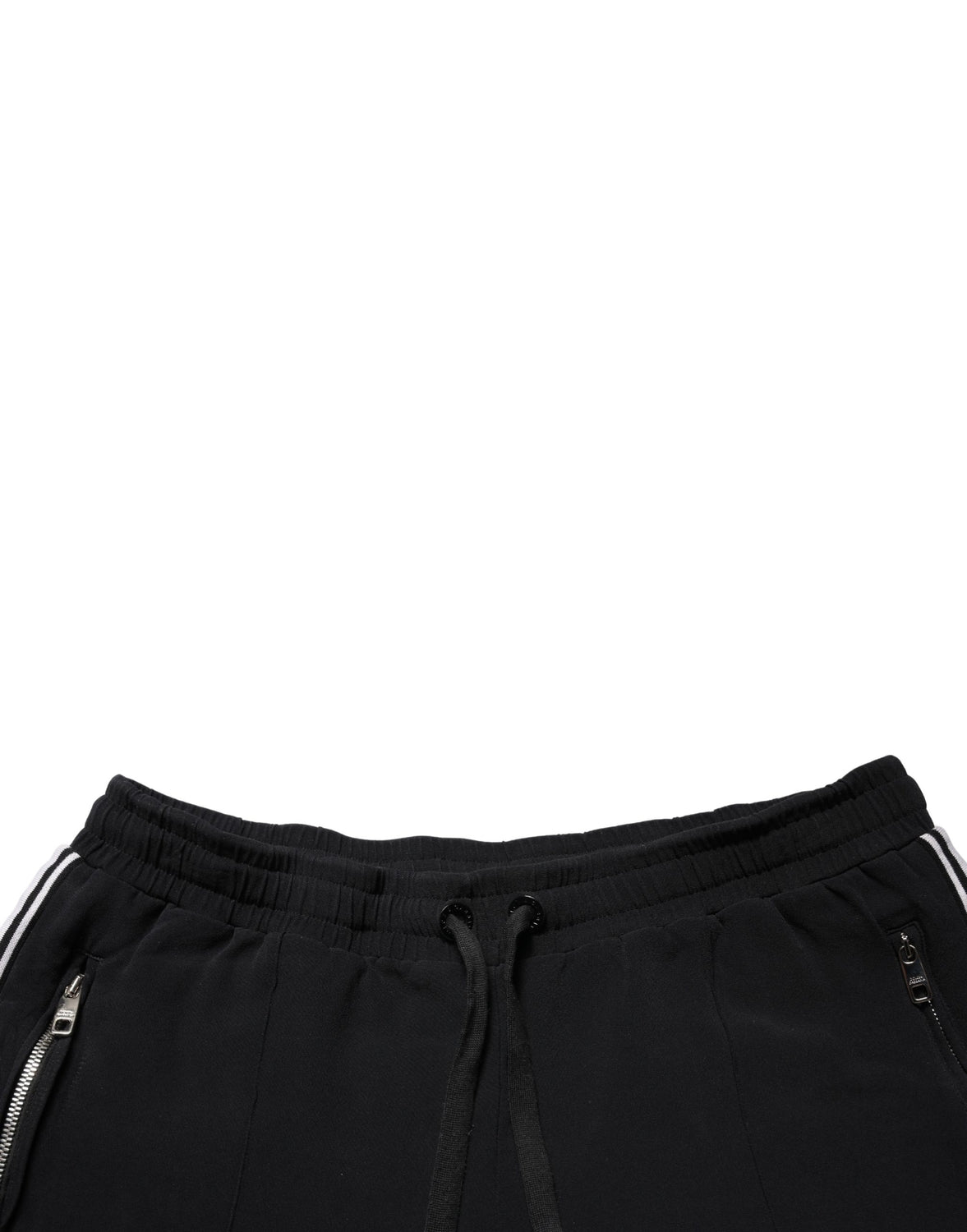 Black Viscose Mid Waist Cropped Women Pants