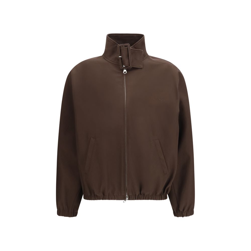 Brown Polyester Bomber