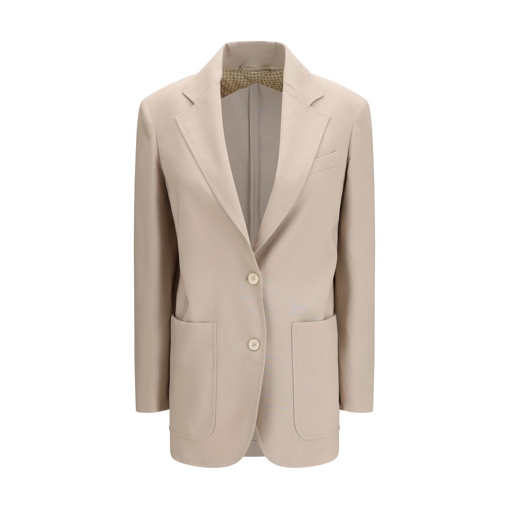 Beige Wool Blazer