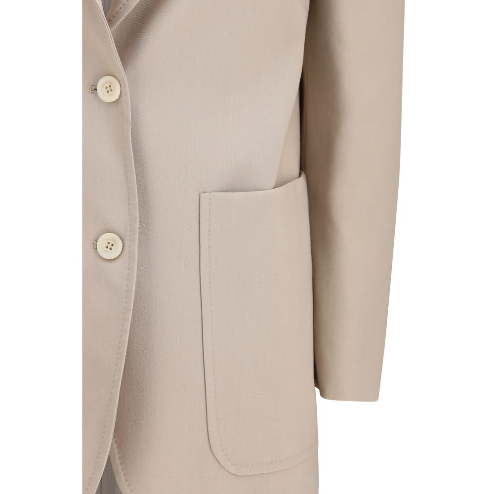 Beige Wool Blazer