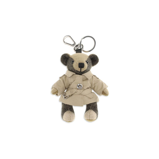 Beige Cashmere Keychain