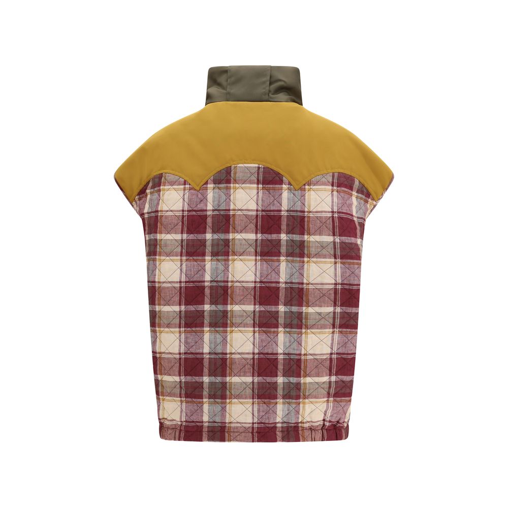 Multicolor Polyamide Sleeveless Jacket