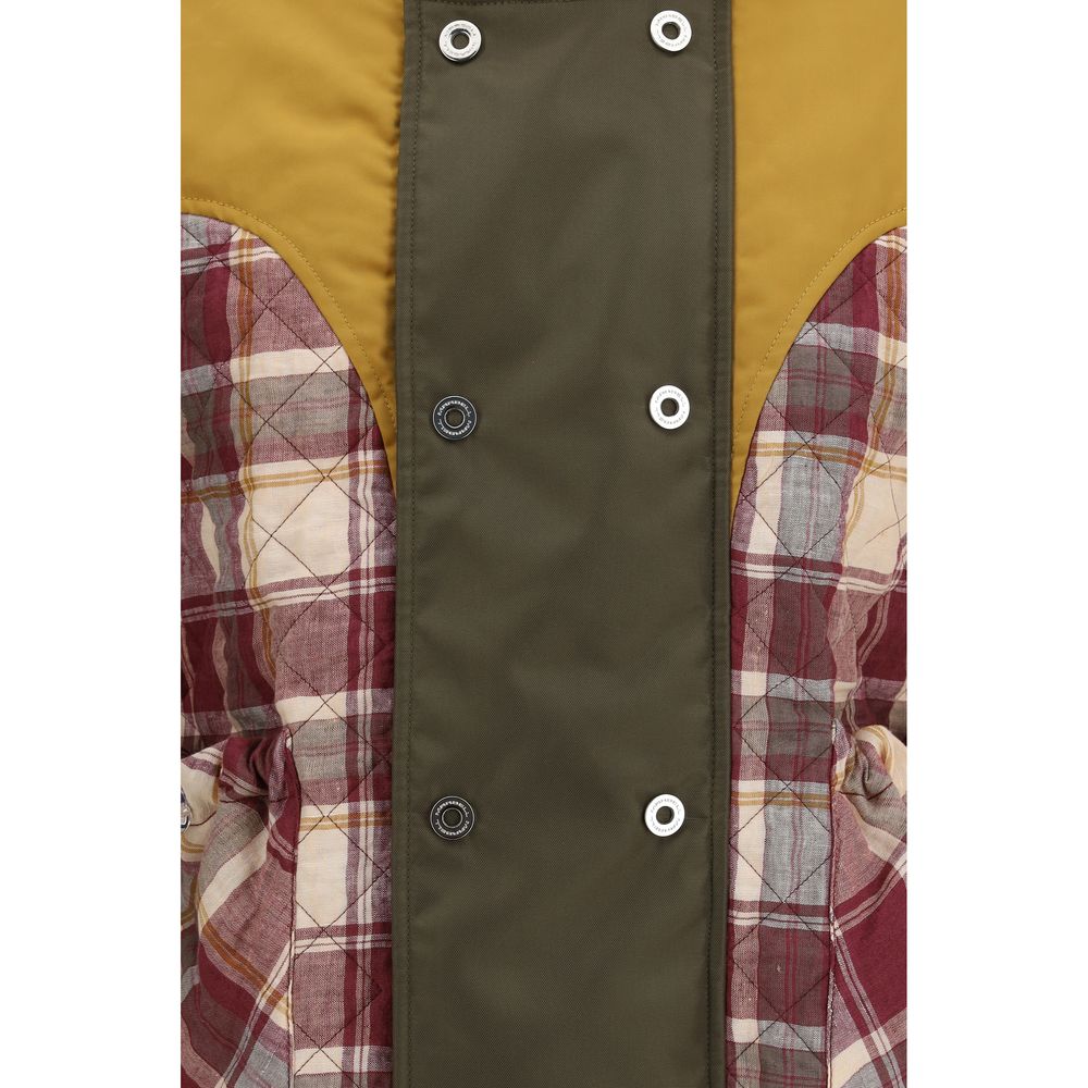 Multicolor Polyamide Sleeveless Jacket