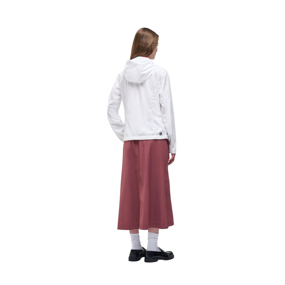White Polyester Shell Jacket