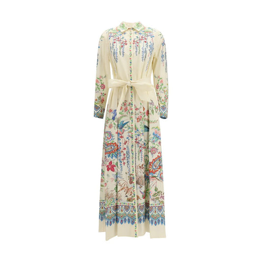 White Cotton Casual Dress