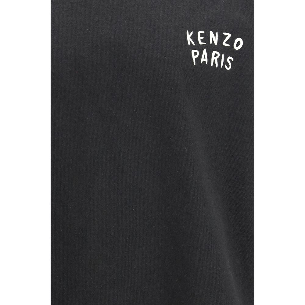 Black Cotton Long Sleeve T-Shirt
