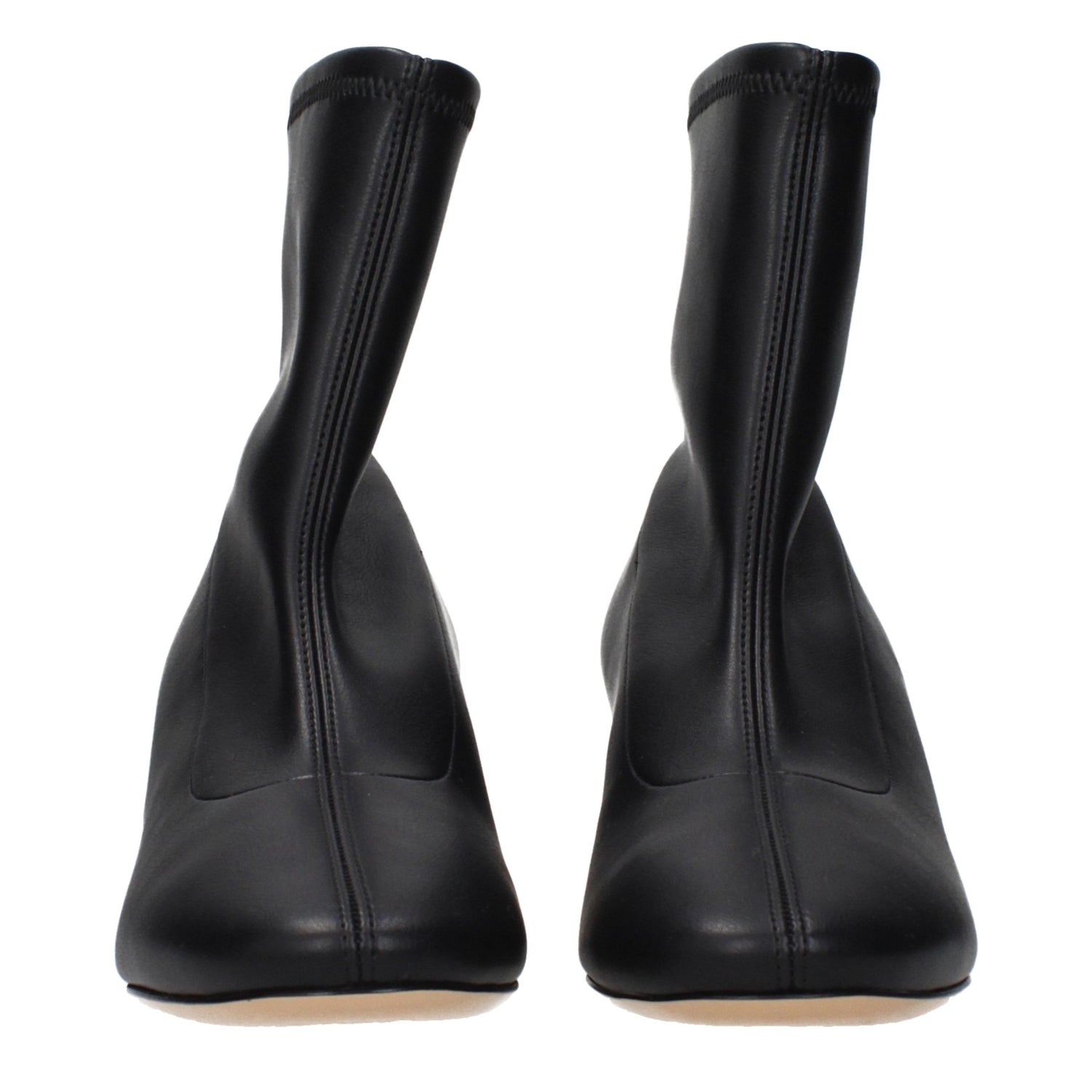 Black Leather Ankle Boots