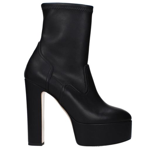 Black Leather Ankle Boots