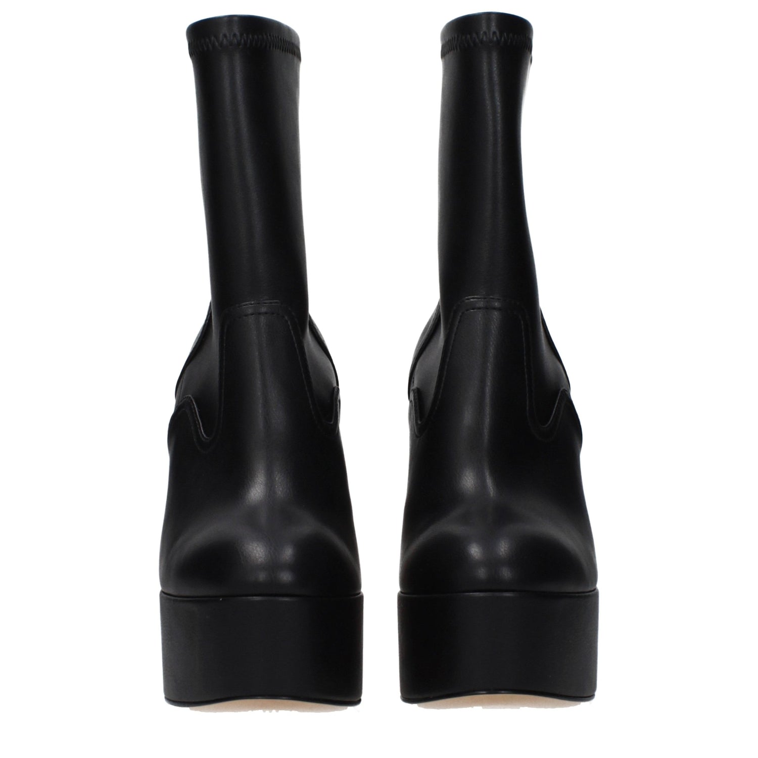 Black Leather Ankle Boots