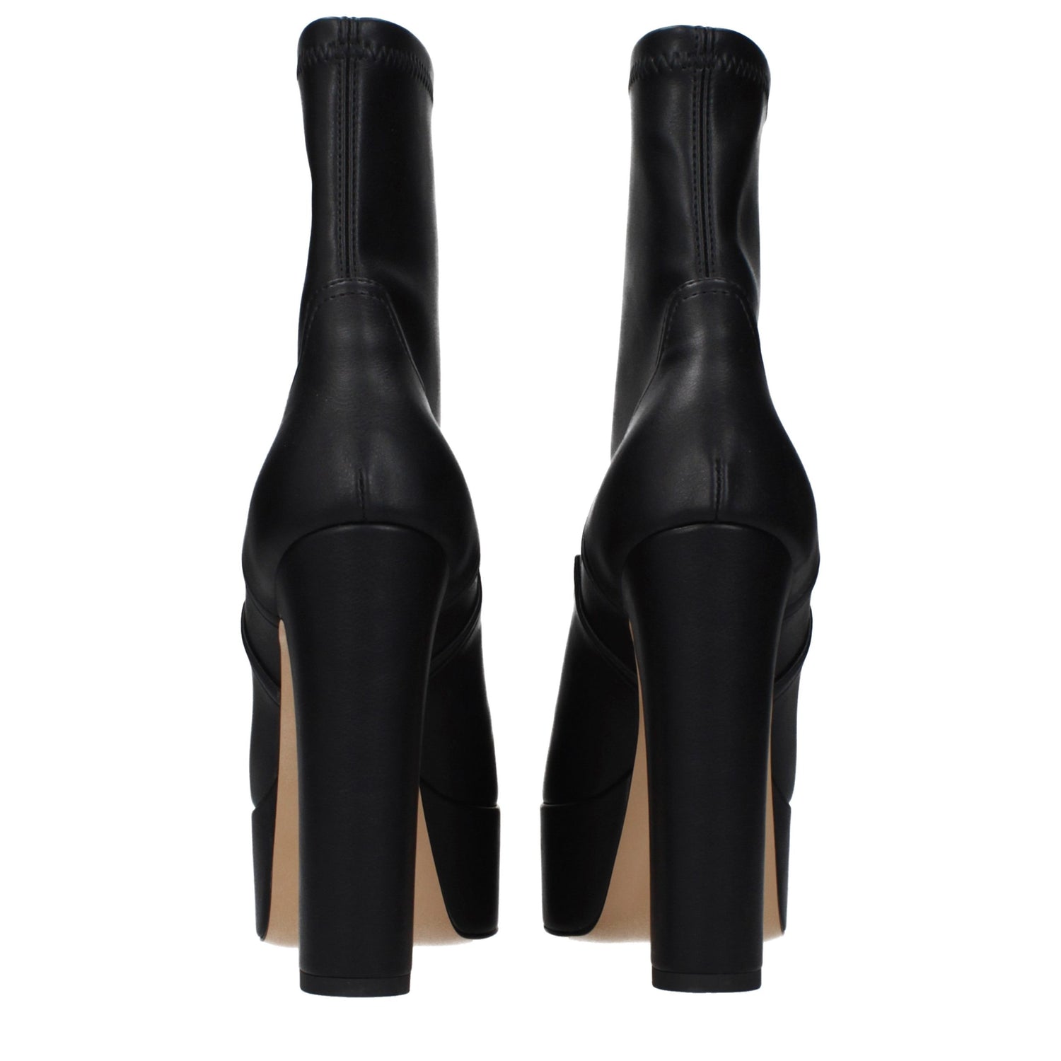 Black Leather Ankle Boots