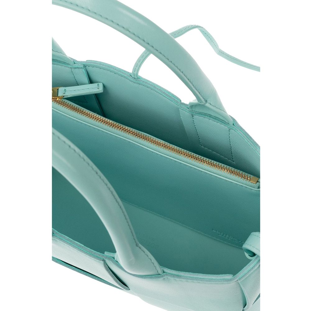 Blue Lamb Leather Tote Bag