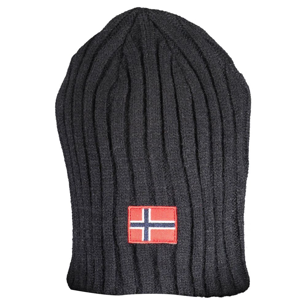 Black Acrylic Men Cap