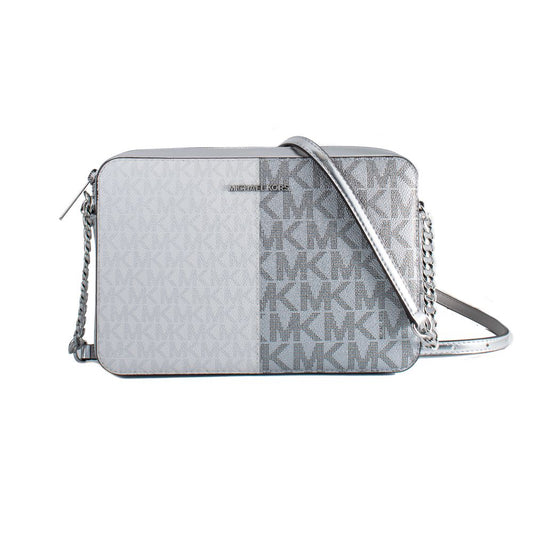 Gray Canvas Crossbody Bag