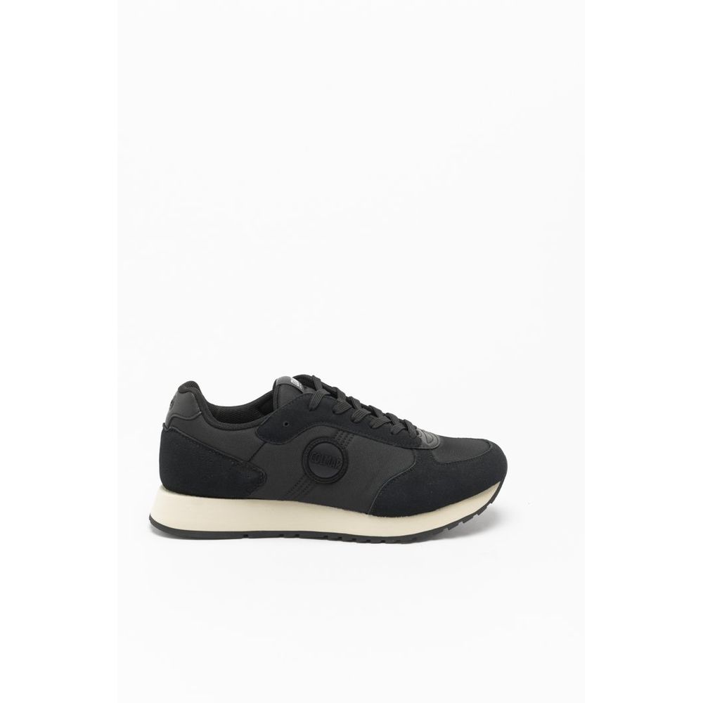 Black Nylon Athletic Sneakers