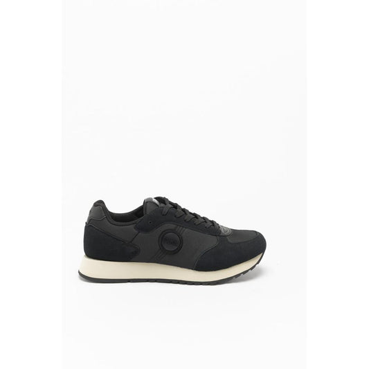 Black Nylon Athletic Sneakers