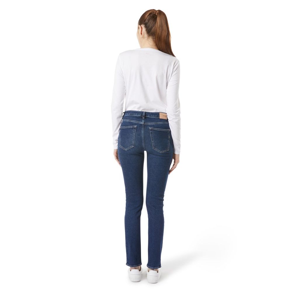 Blue Cotton Slim Fit Jeans