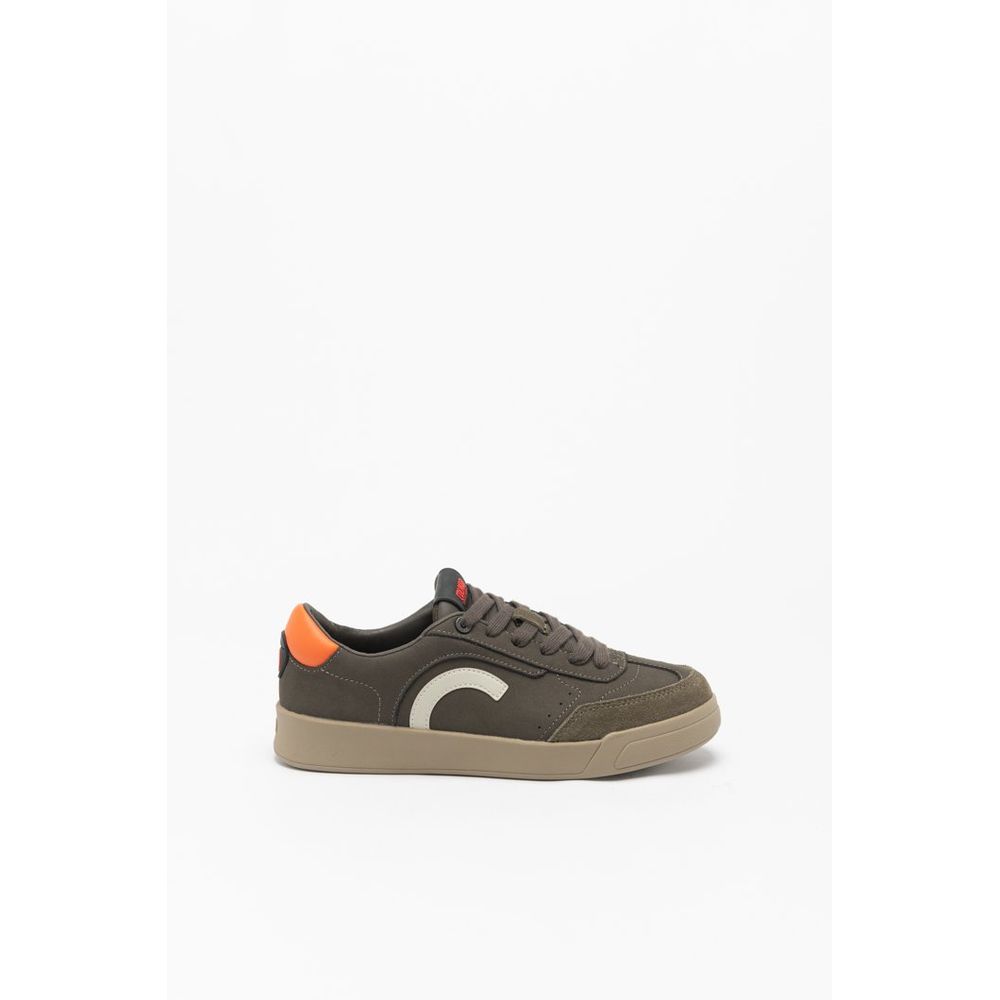 Bicolor Leather Low Top Sneakers