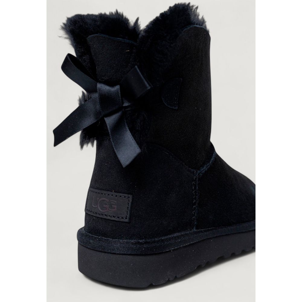 Black Suede Leather Ankle Boots