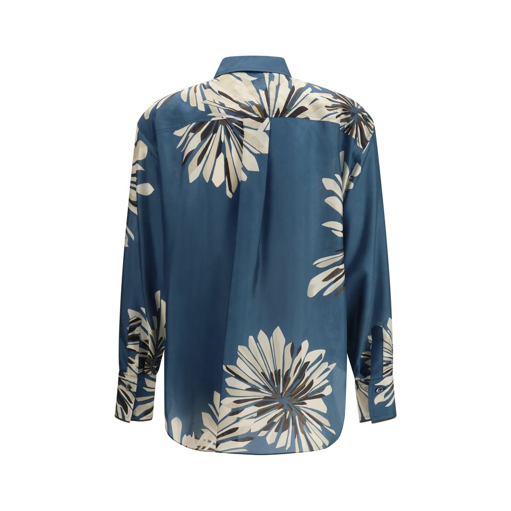 Multicolor Silk Pattern Shirt