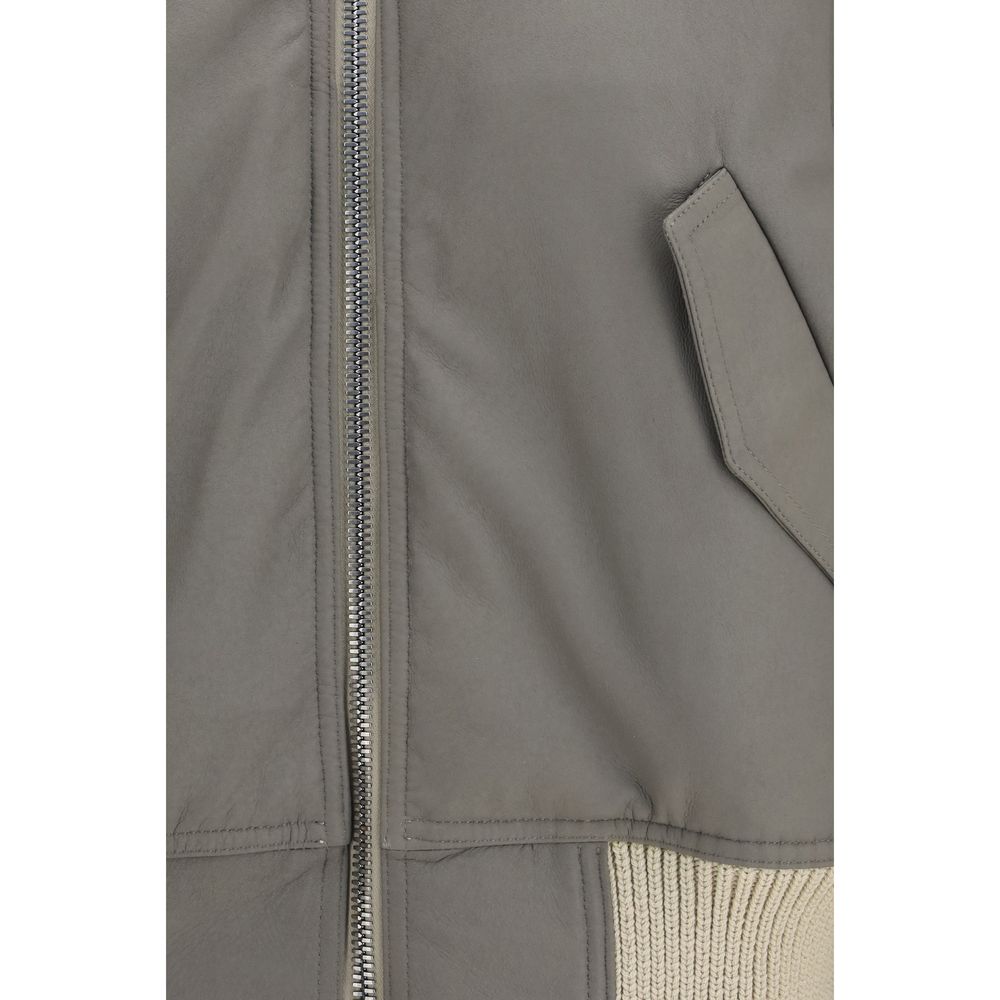 Beige Lamb Ovis Aries Aries Bomber