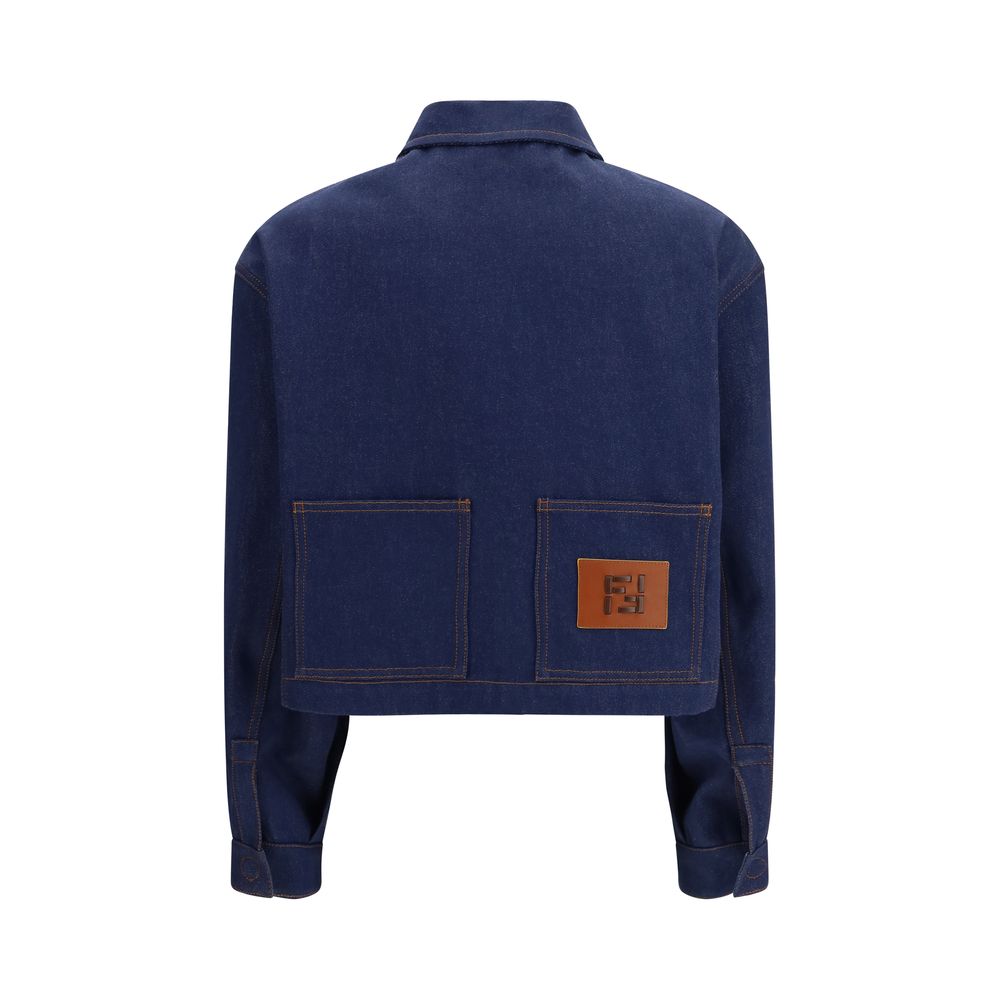 Blue Cotton Denim Jacket
