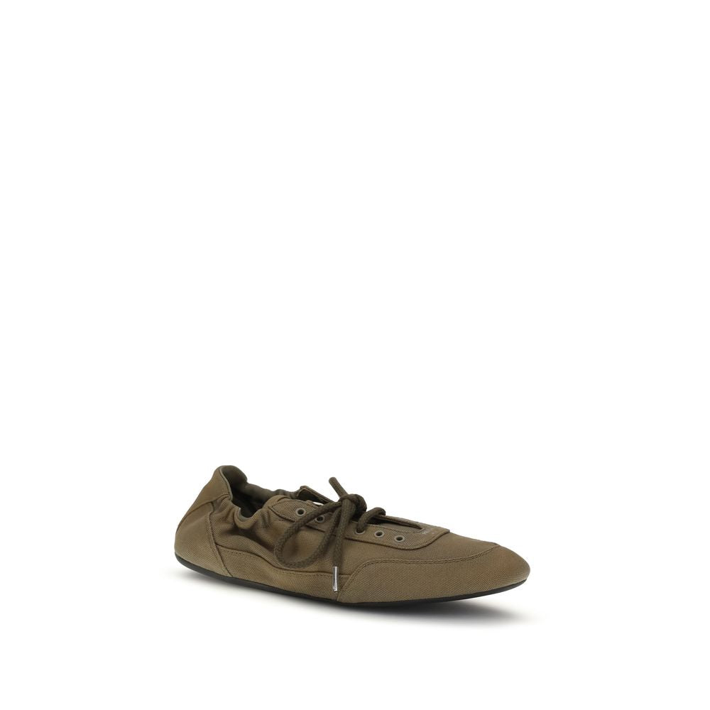 Bicolor Cotton Athletic Sneakers