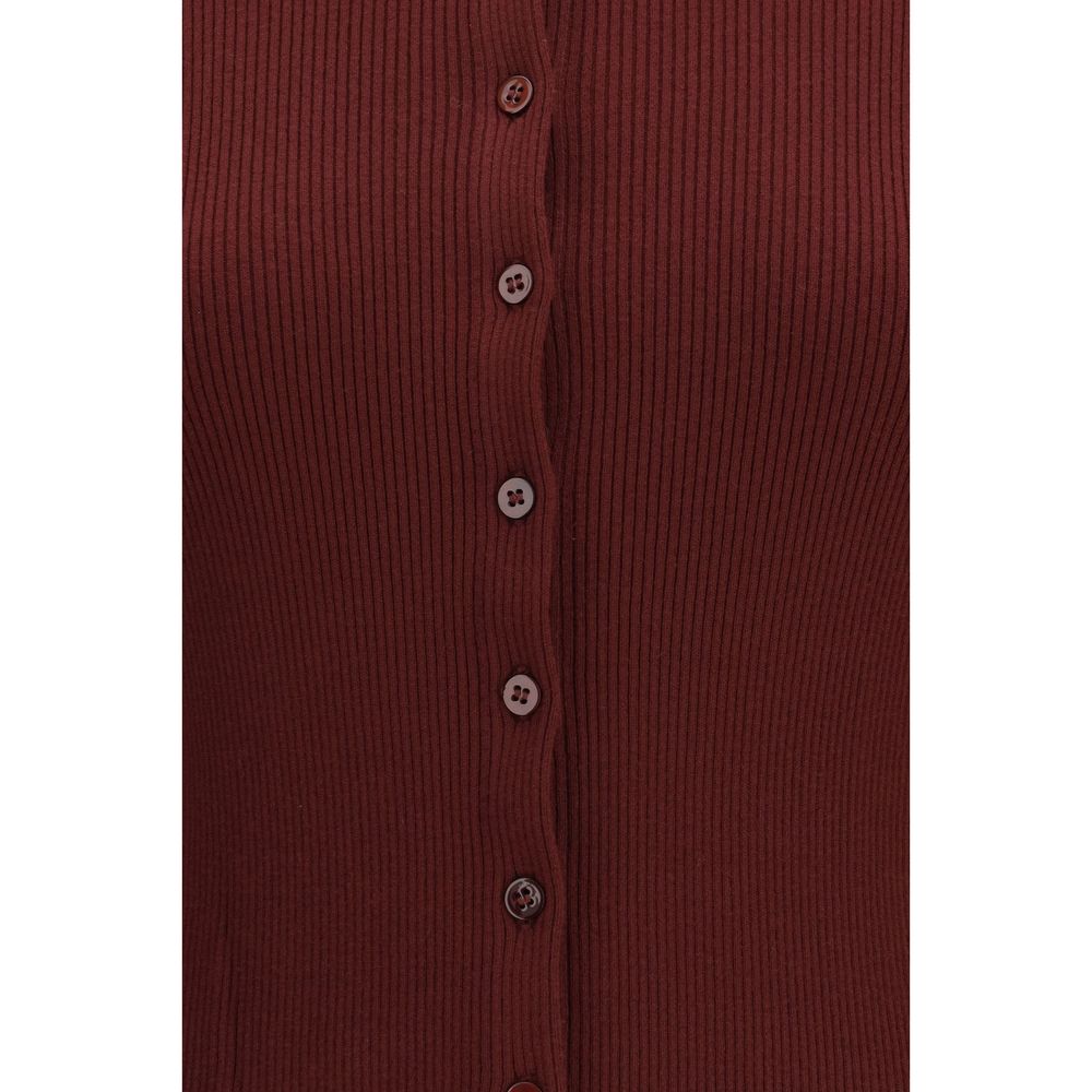 Bordeaux Viscose Cardigan