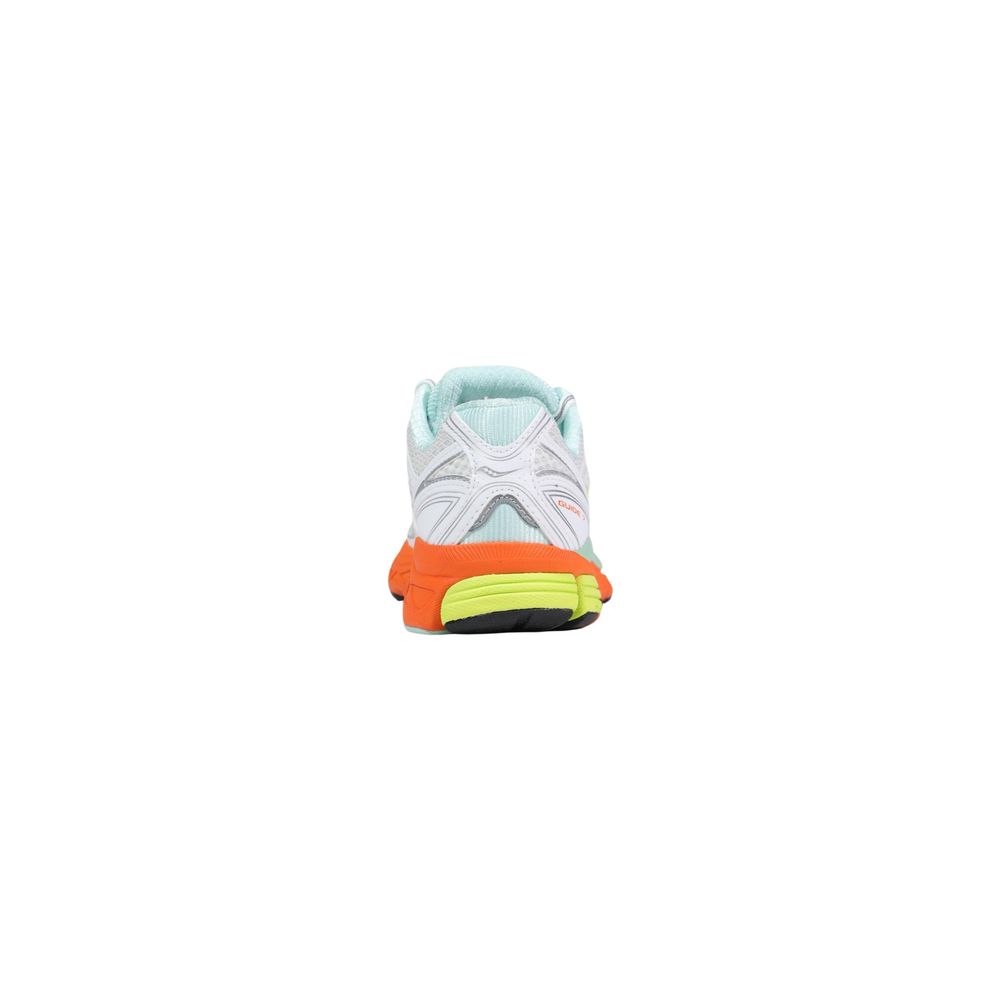 White Textile Athletic Sneakers