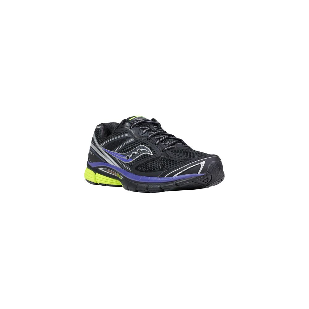 Black Polyethylene Athletic Sneakers